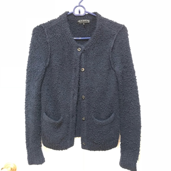💓Rag and bone 💓dark navy sweater jacket - Picture 3 of 7